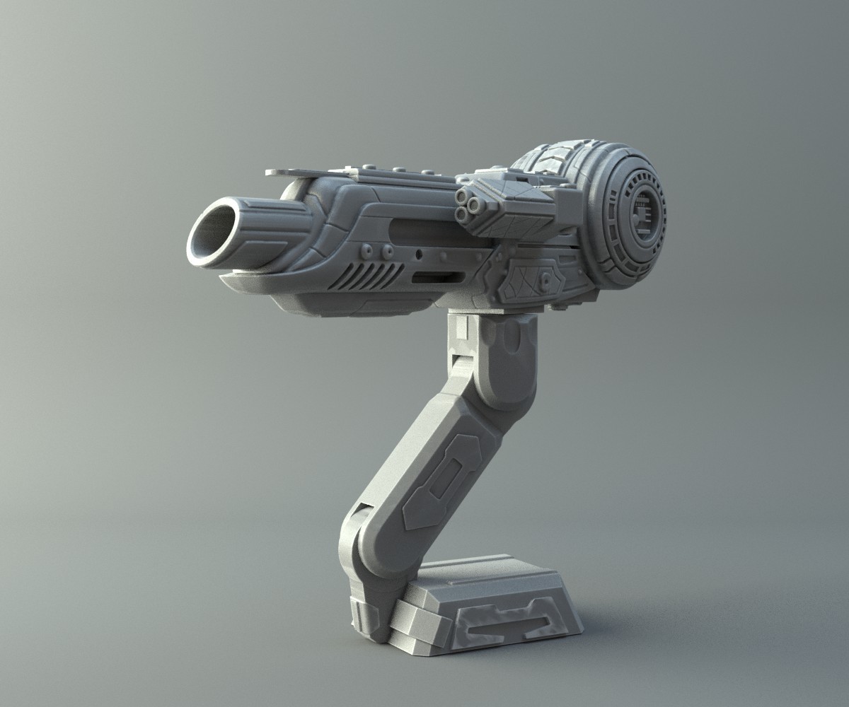 Predator Shoulder Cannon 3D print model