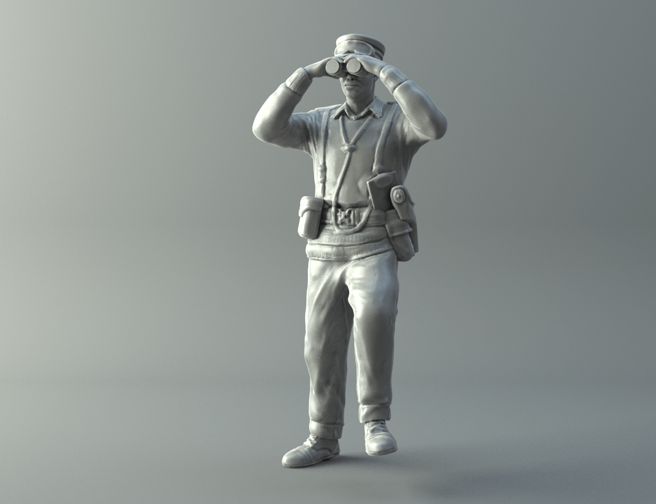 General miniature II World War 3D print model