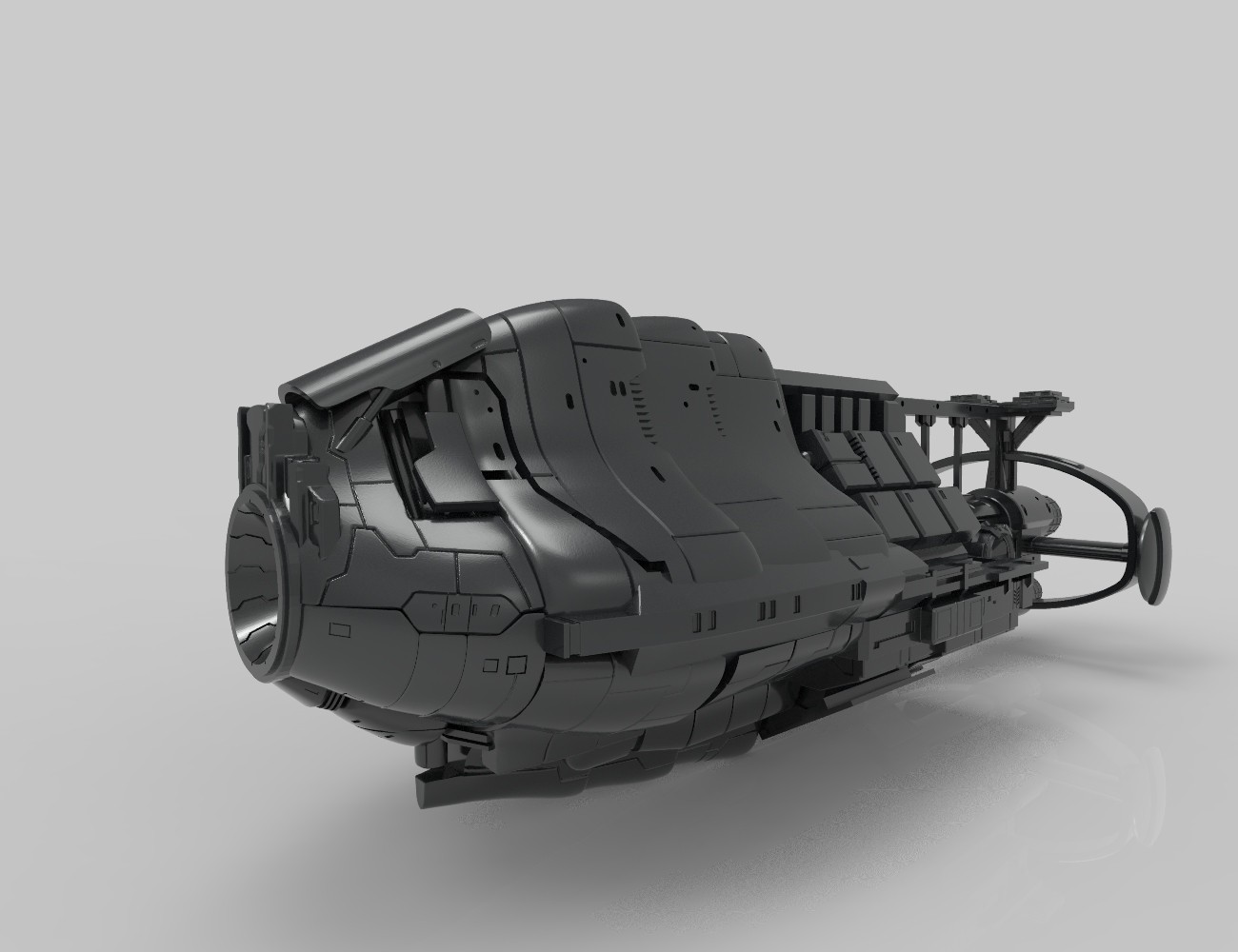 Fantasy Spaceship 3D print model