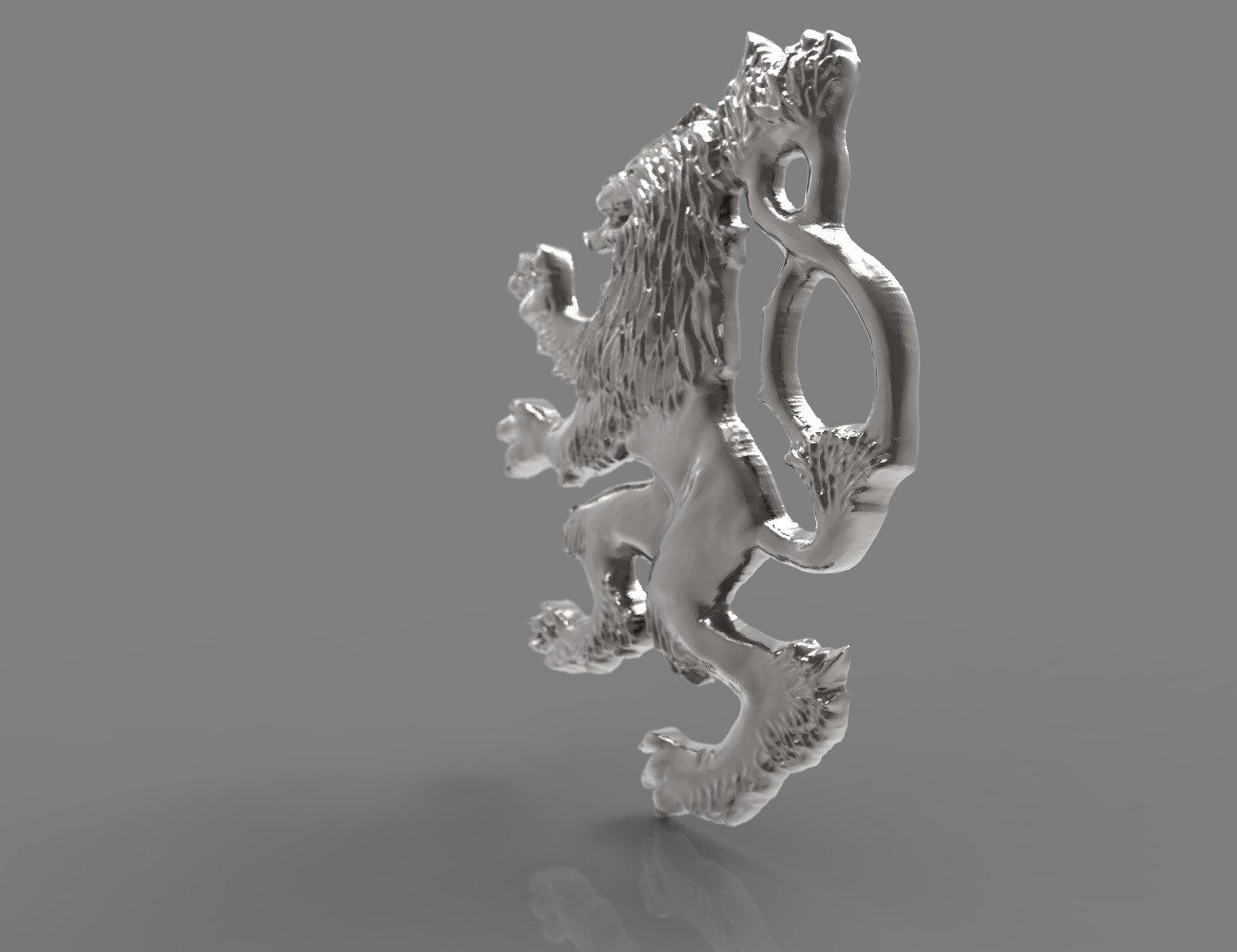 Lion Crest 3D print model