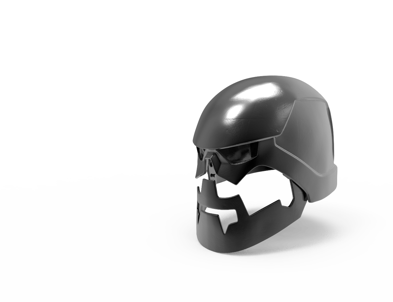 Monk helmet - Non-dmg - Knights of Ren - Star Wars universe 3D print model